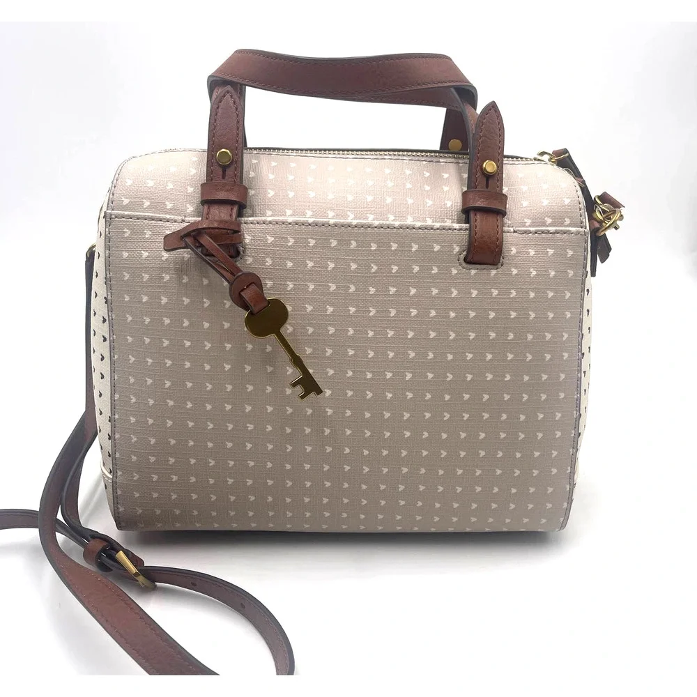 Fossil Rachel Satchel Hearts Bag NWT $180_3